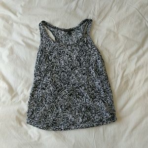 Patterned Blouse Tank-top